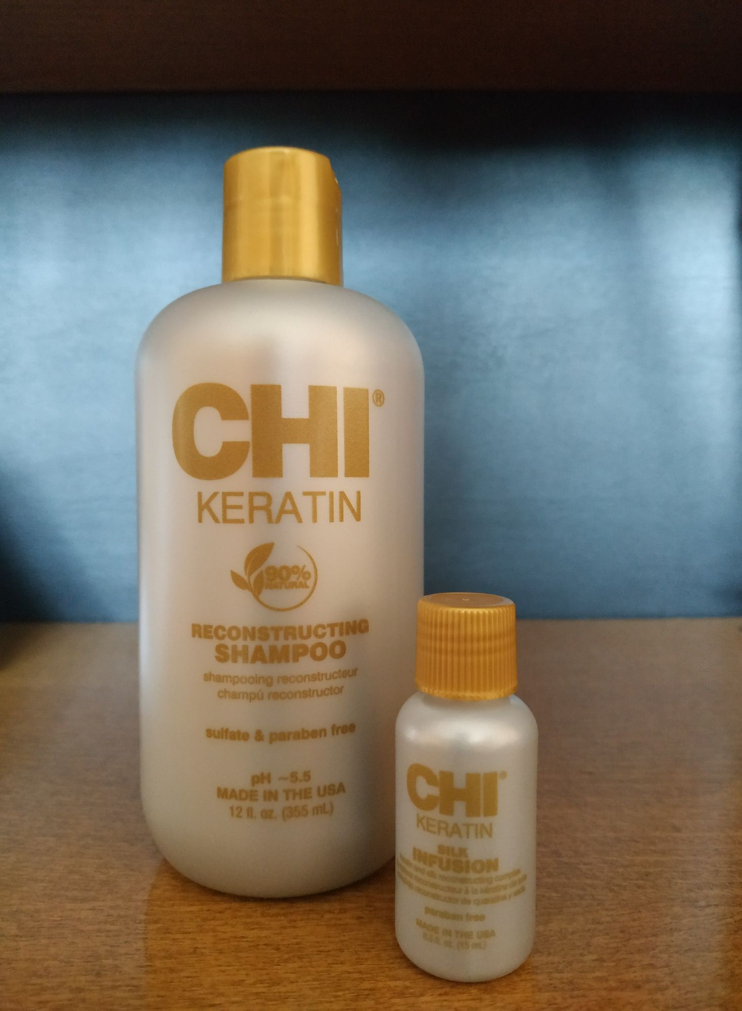 Шампунь+сироватка від CHI Keratin Reconstructing Shampoo