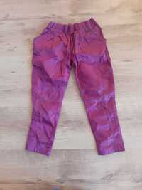 Bordowe spodnie z połyskiem dla dziewczynki 110 116