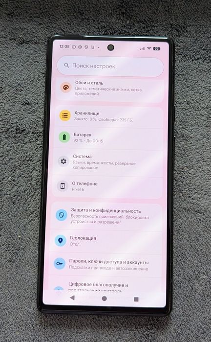 Google Pixel 6 8/256Gb Black eSim, Dual Sim, 50MP, 16 andr, UNLOCKED!