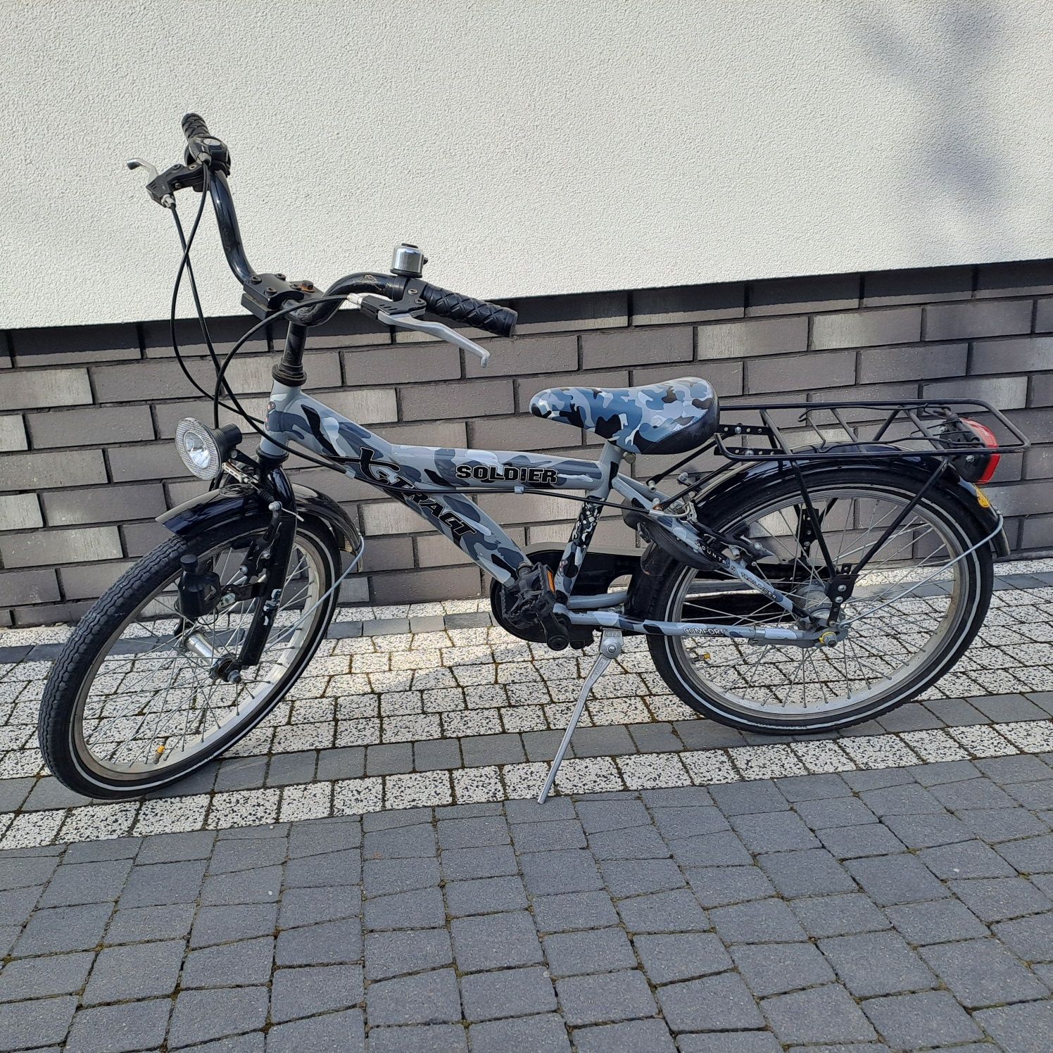 Rowerek 20" dla 7-11 latka X tract Soldier 3 biegi Shimano w piaście