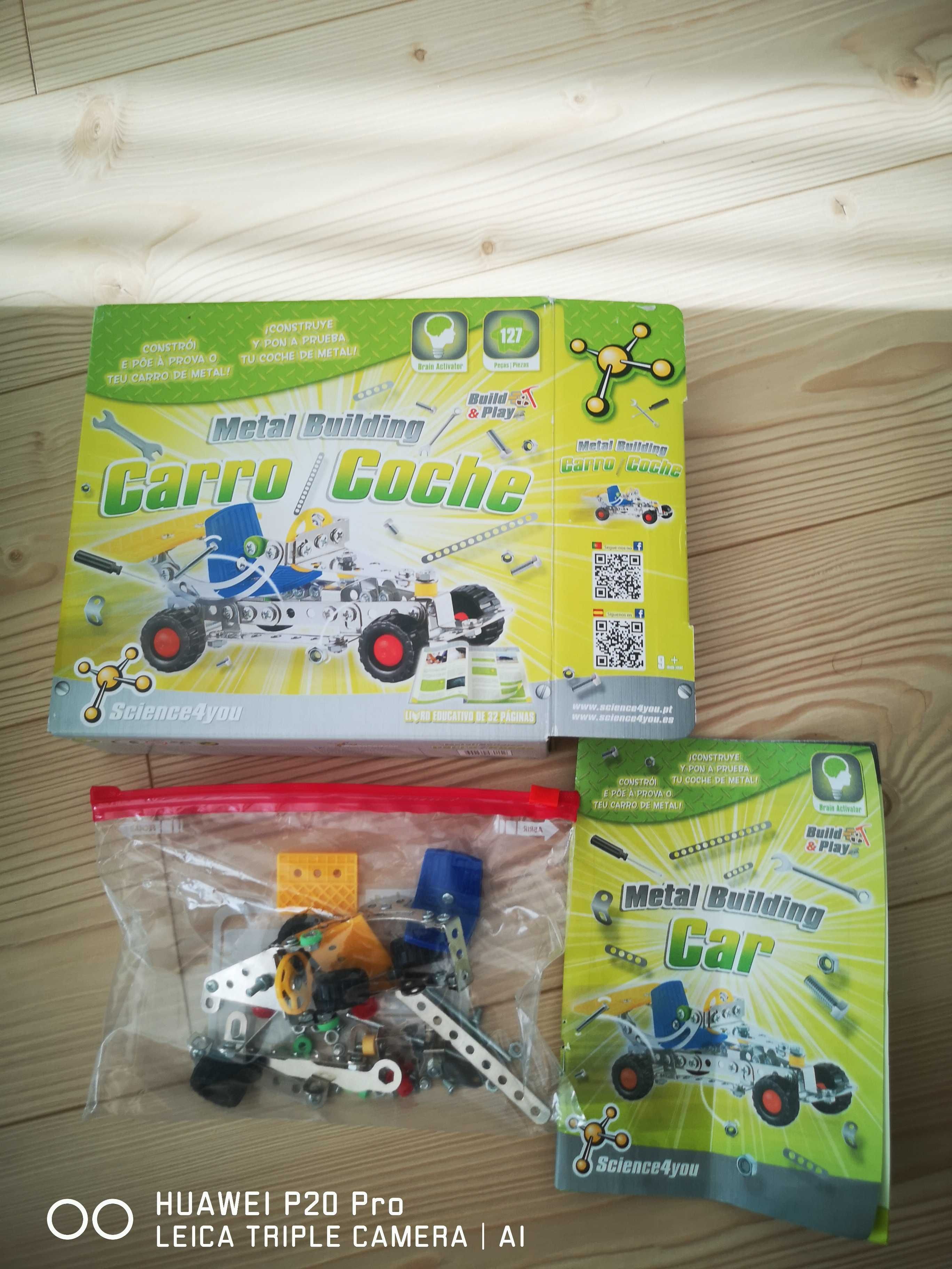 Lote de 2 jogos Science for you, puzzle 3D com livro  e carro p montar