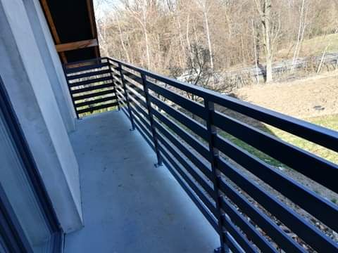 Balustrada balkonowa 80x20 ocynk malowany proszkowo