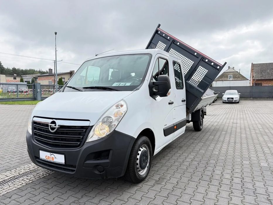 Opel Movano Brygadówka Doka 6-miejsc Wywrotka 3-stronna Kipper Salon PL  NR.44 Klimatyzacja, Tempomat, 6-miejsc, Super Stan, Kipper