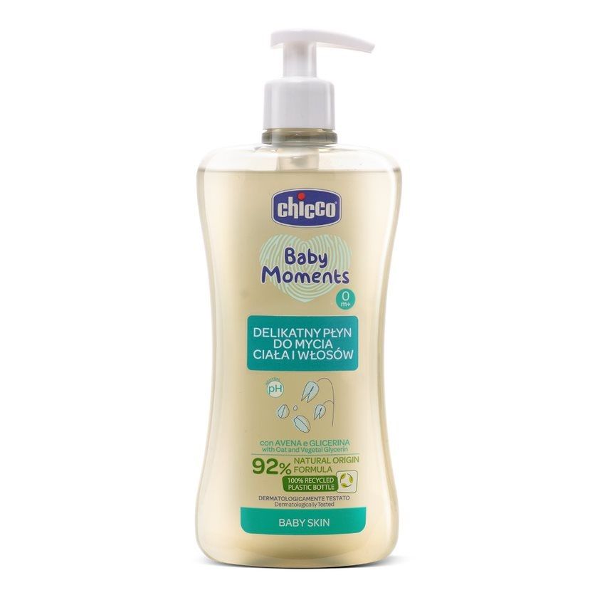 Chicco Płyn Do Mycia Ciała I Włosów 500 Ml 0 M +