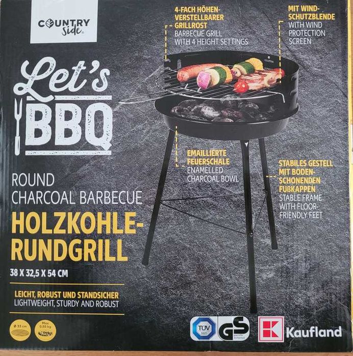 Grill węglowy Country Side 33 x 33 cm