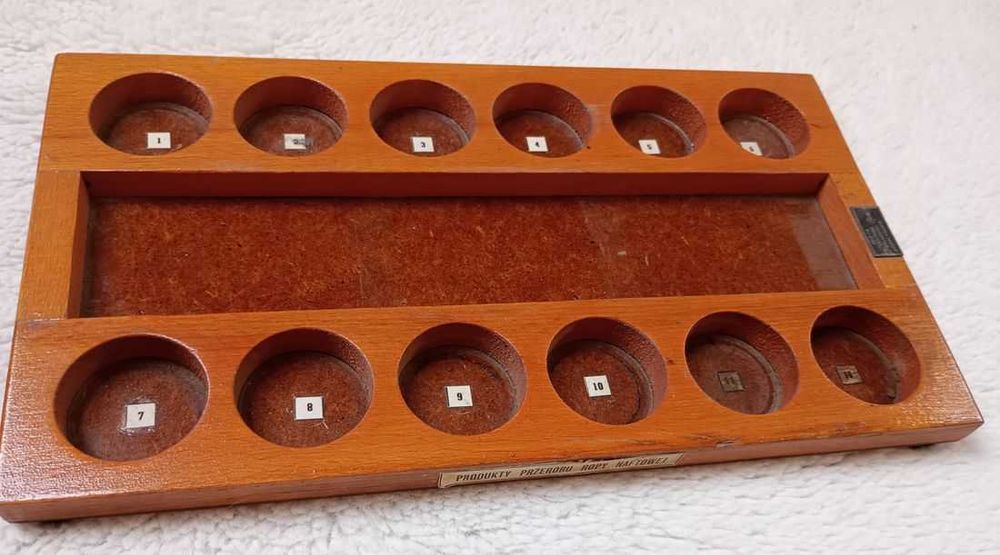 Podkładka drewniana kolekcjonerska lata 60- te 70- te chemia polecam