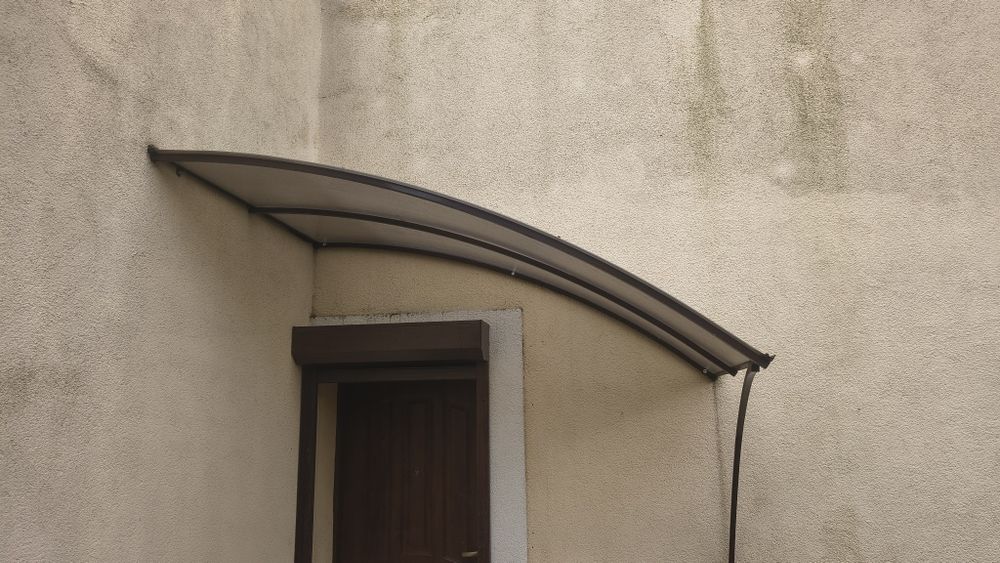 Daszek z poliwęglanu nad wejście 200x120