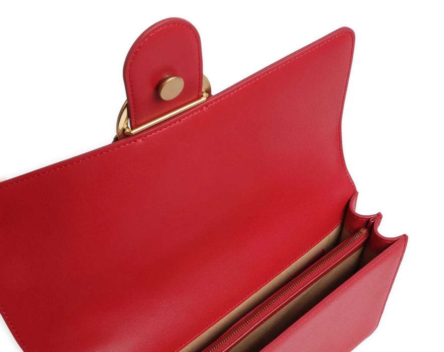 PINKO damska torebka listonoszka Love one Classic RED