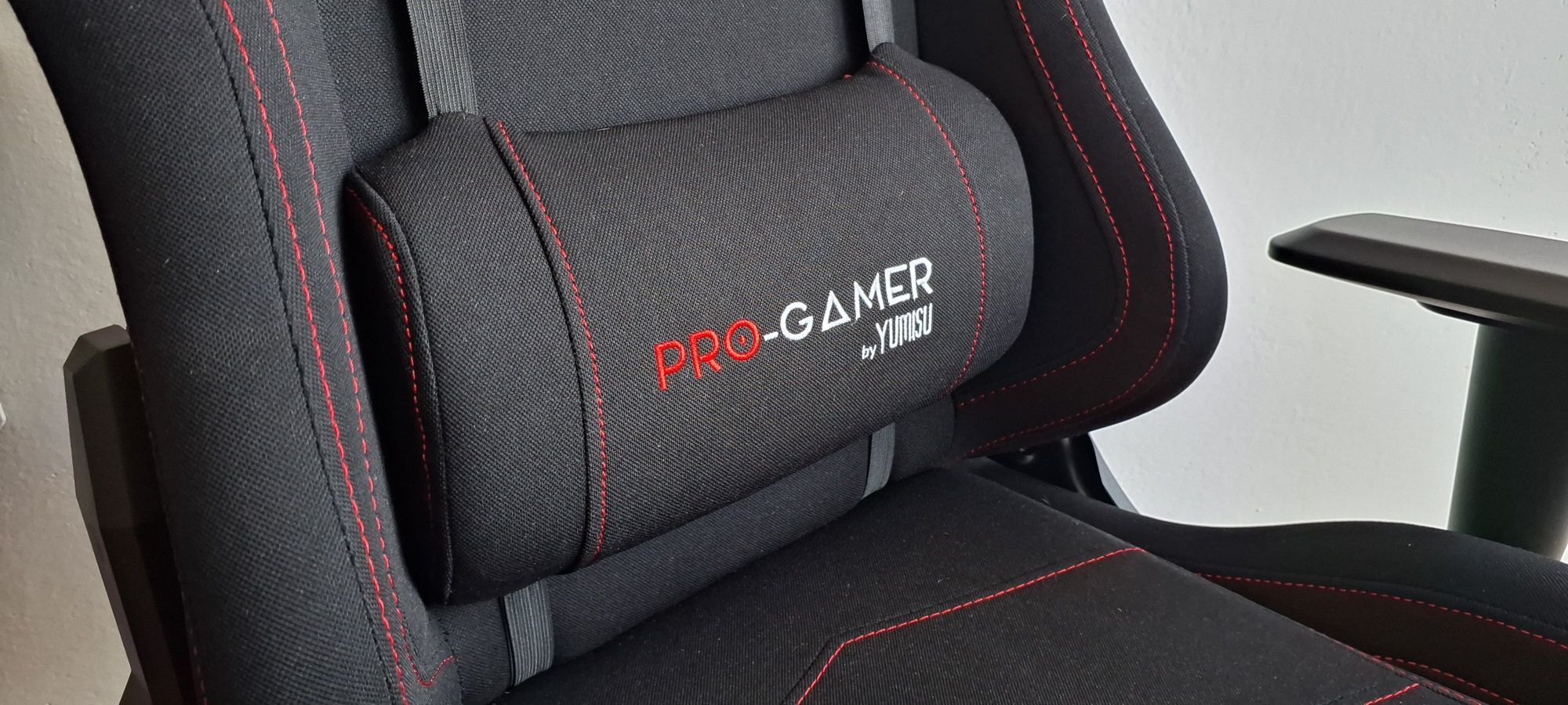 Fotel Pro Gamer by Yumisu Falcon materiałowy czarny