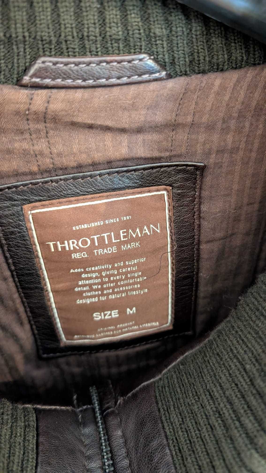 Casaco de pele Throttleman para homem