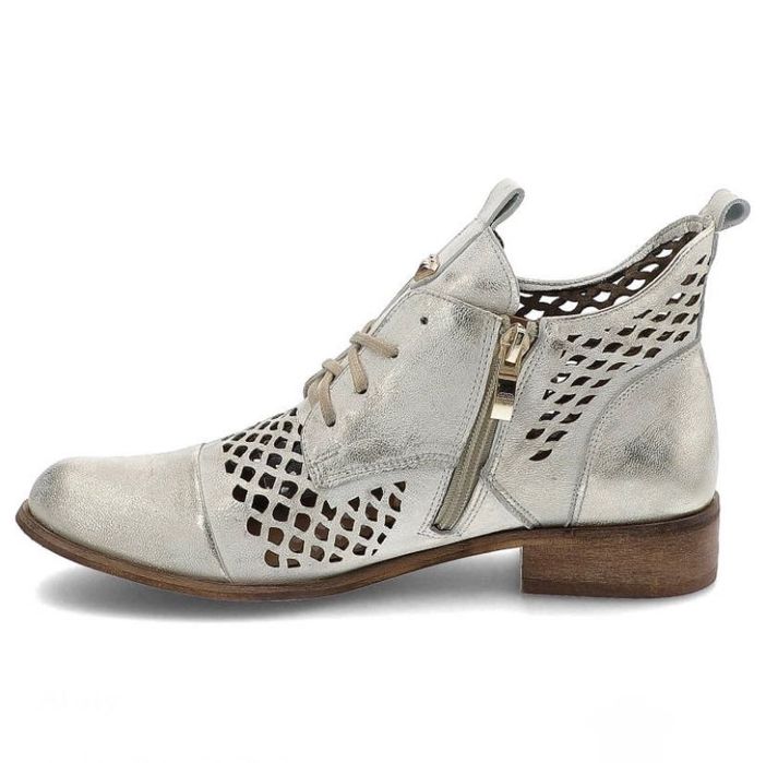 Złote Botki Pro-Moda Eleganckie Buty Damskie r.39