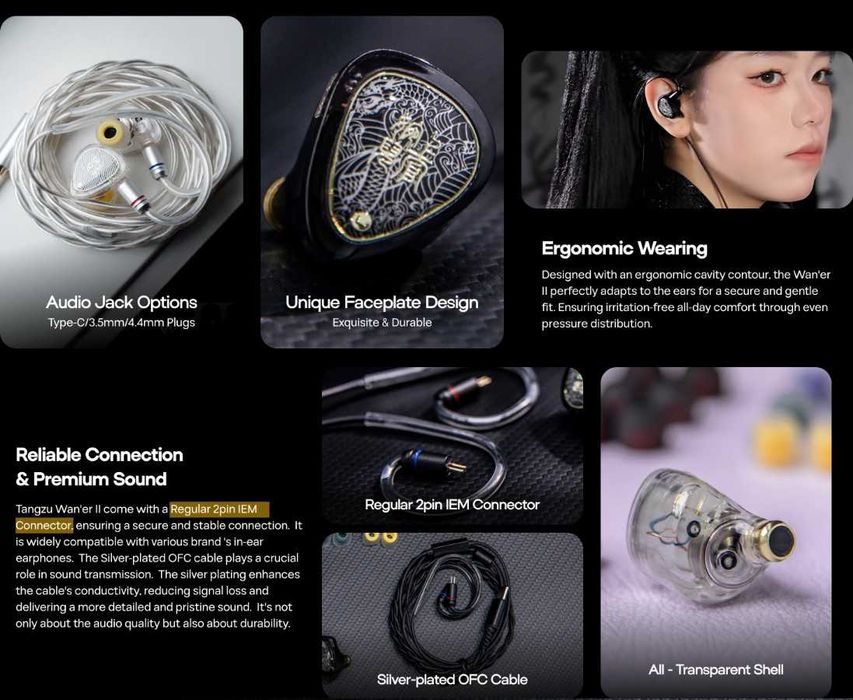 TANGZU Wan'er SG 2 II (3.5, mic.) - это динамические 2ND Gen наушники!