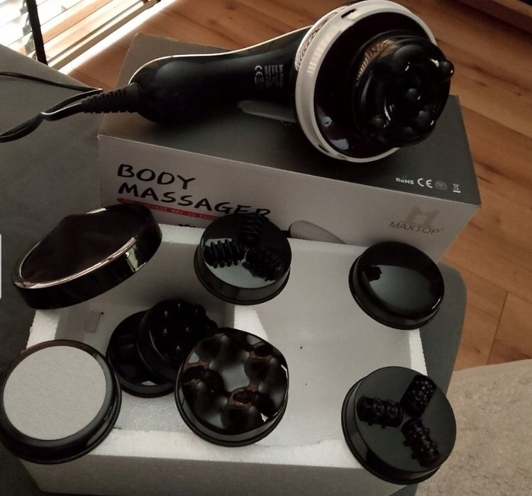 Masażer Antycellulitowy z 9 Akcesoriami Profesjonalna Pielęgnacja Nowy