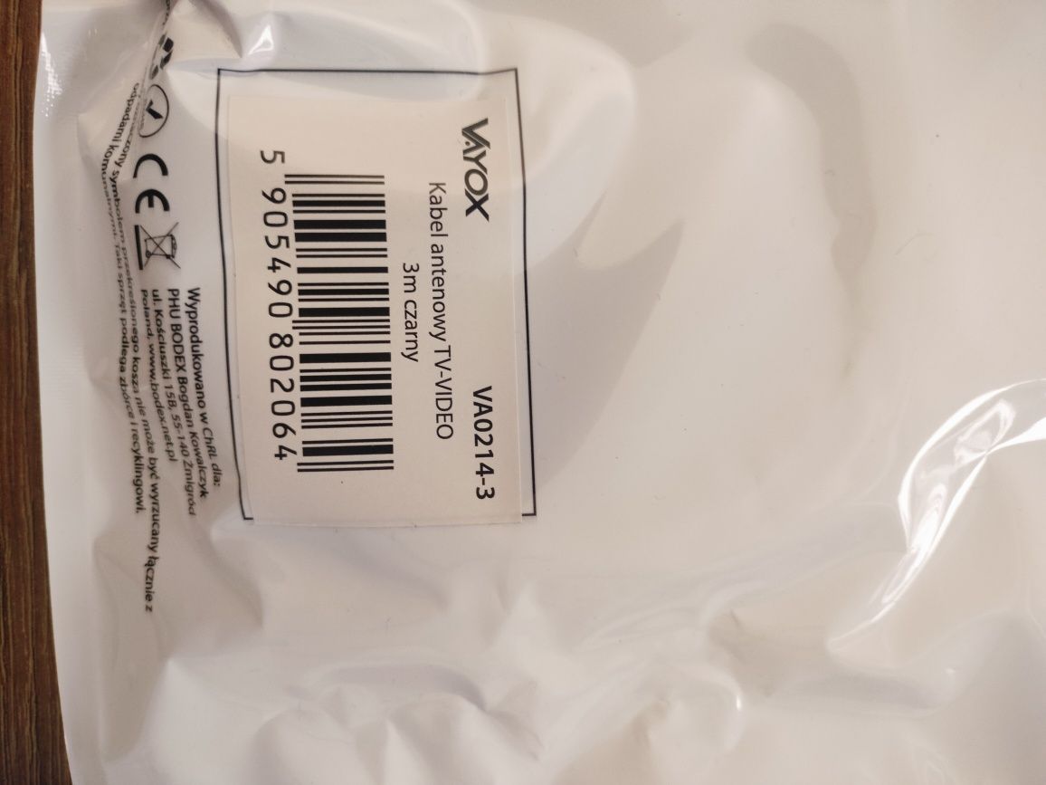 Kable satelitarne nowe 2 szt 3m