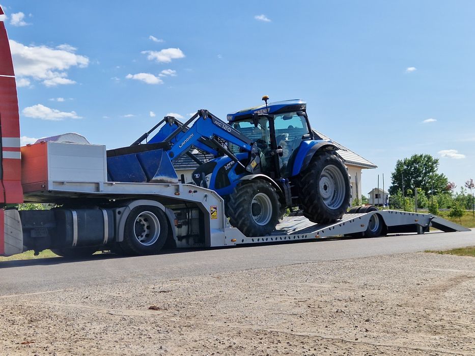 Wynajem naczepa niskopodwoziowa laweta transport ciągnika siodłowego