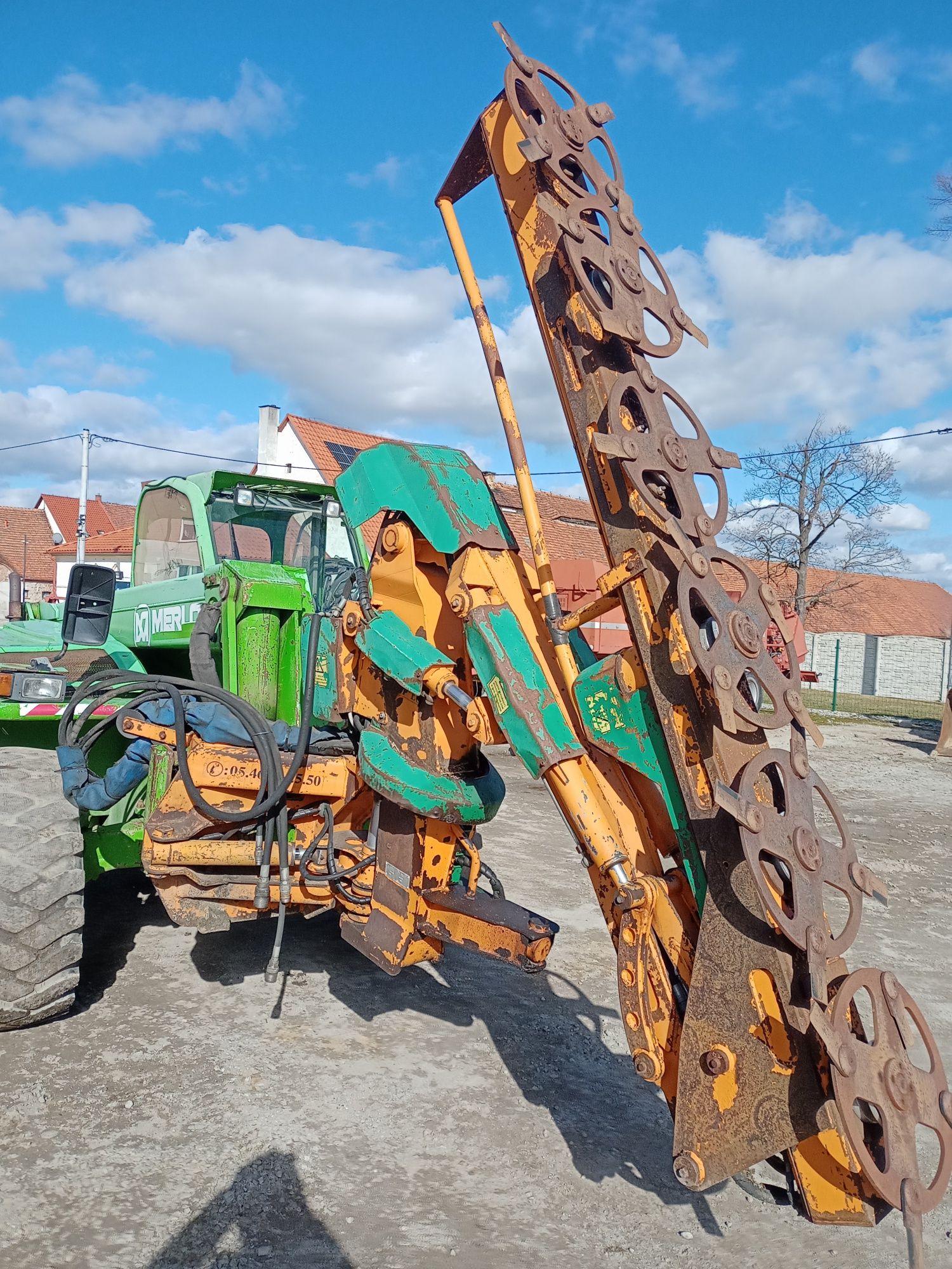 Kosiarka hydrauliczna do Merlo roto i inne skosowana uchylna