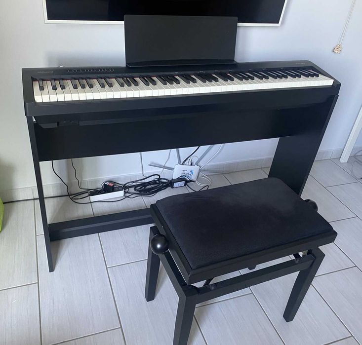 Roland FP-30 pianino cyfrowe +statyw +ława +pedały +słuchawki zestaw