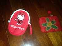 Porta moedas vermelho