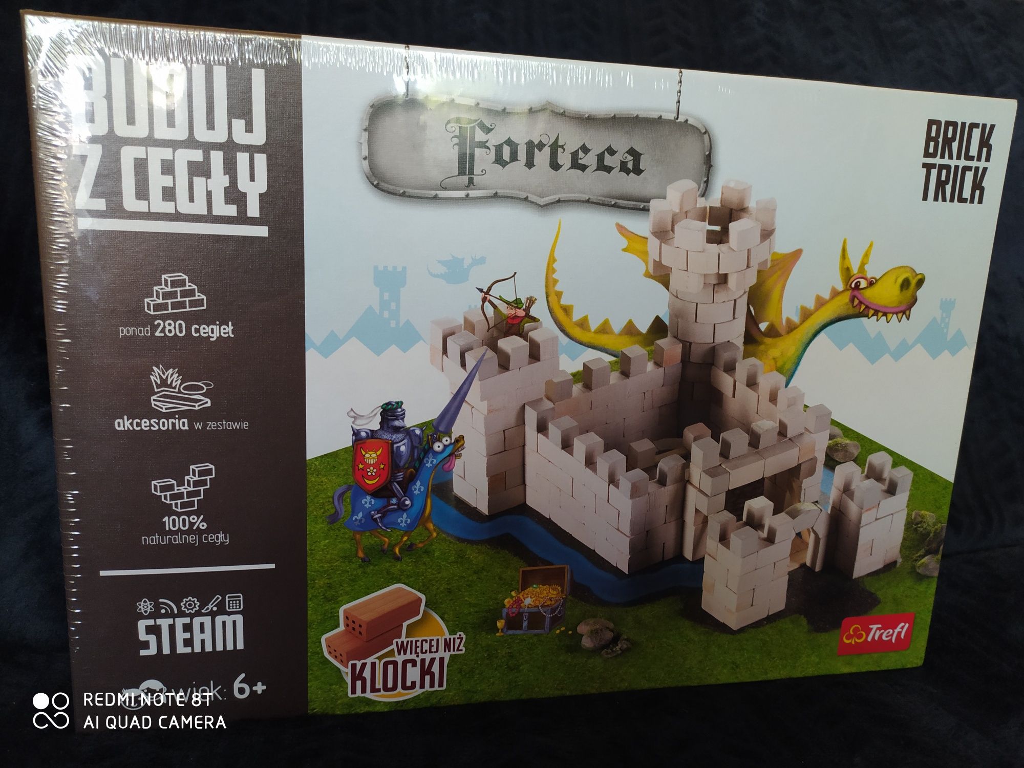 Trefl BRICK TRICK Forteca - Ekologiczne klocki z cegły