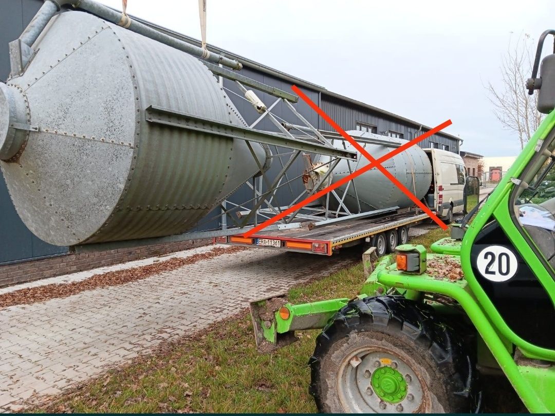 Silos zbożowy silos paszowy silos na zboże silos na pasze 5 ton 10 ton