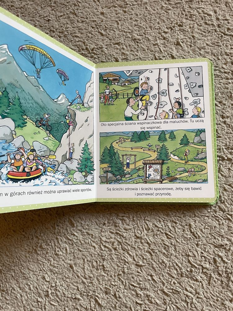 Nowa książka obrazki dla maluchów góry twarde strony