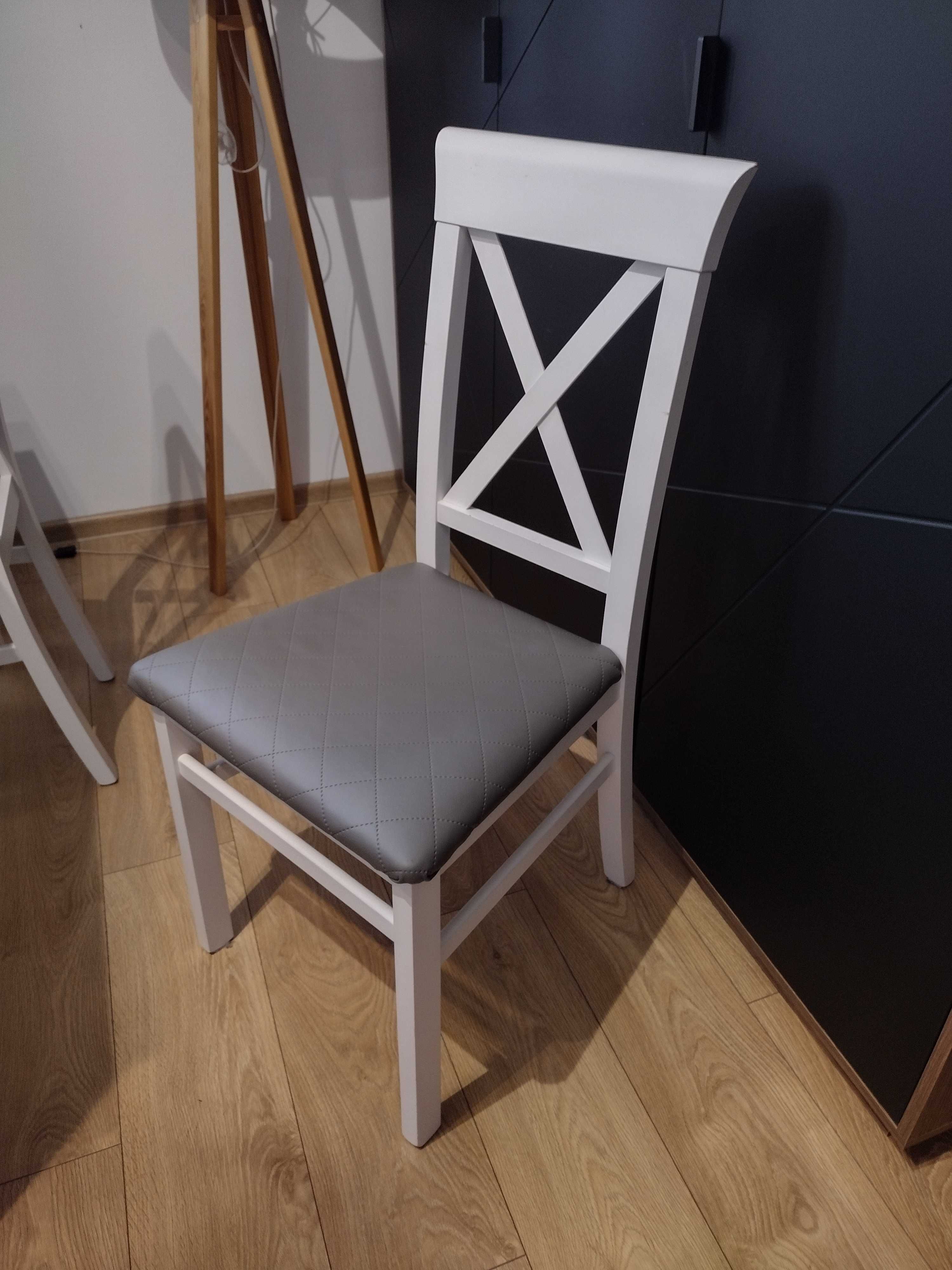 Komplet biały stół+6 krzeseł