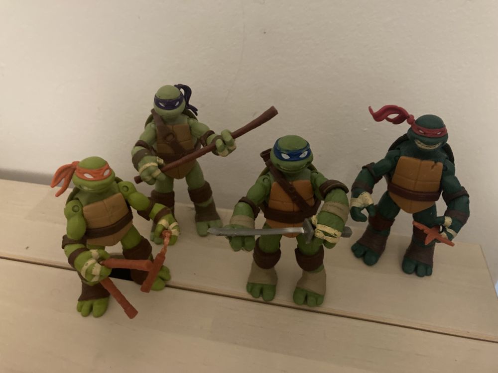 Tartarugas ninja turtles tmnt 4 figuras