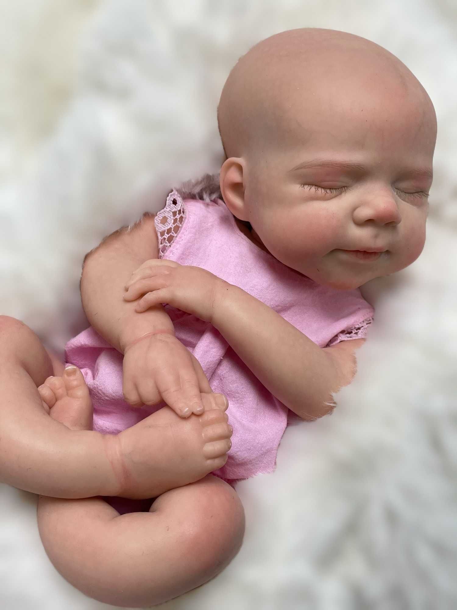 SILIKONOWA LALKA Reborn Całkowicie Wymalowana Wodoodporna DZIEWCZYNKA