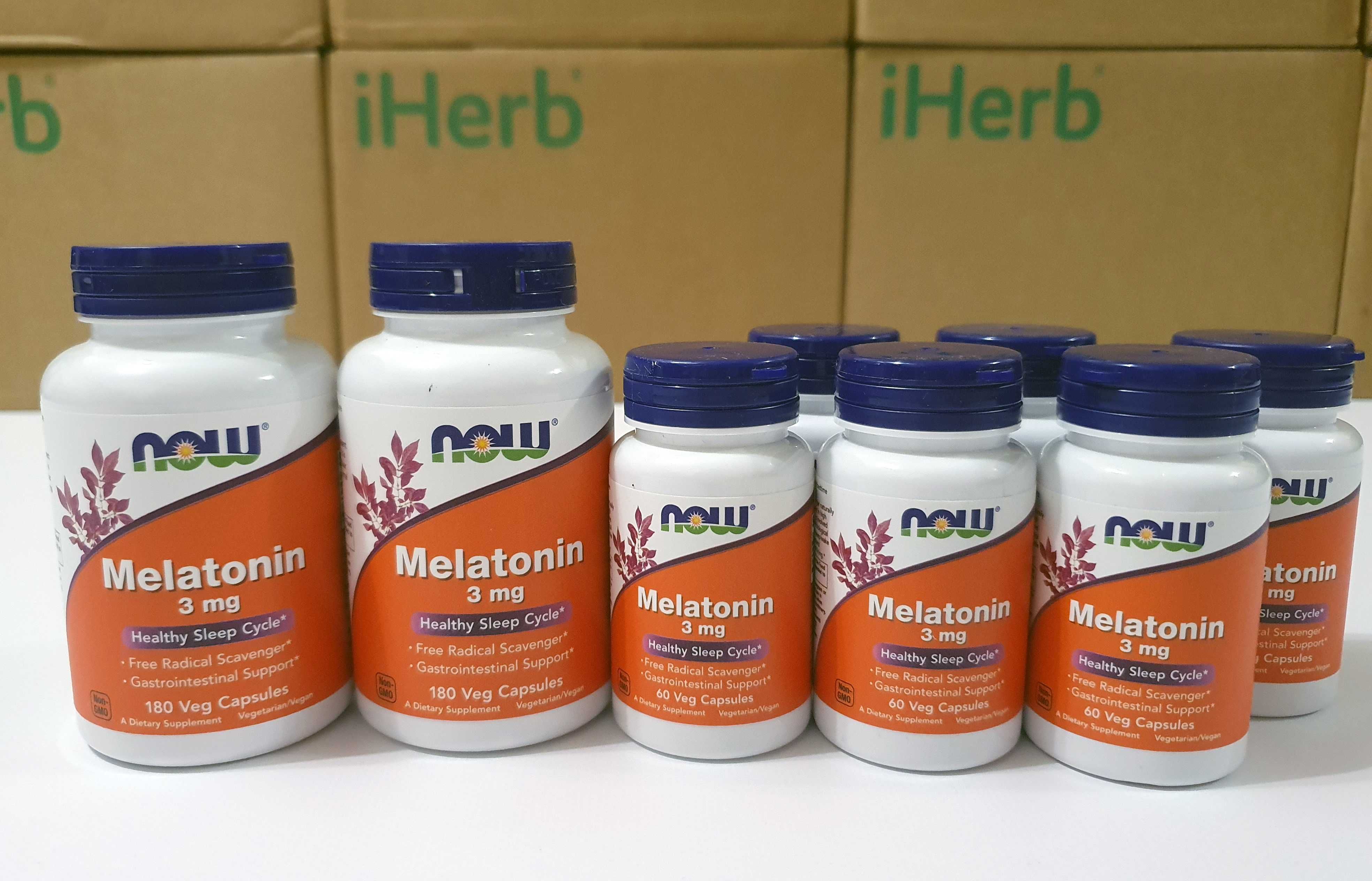 Мелатонин Now Foods 3 мг 60 и 180 капсул, и 5мг 120 табл. 21st century