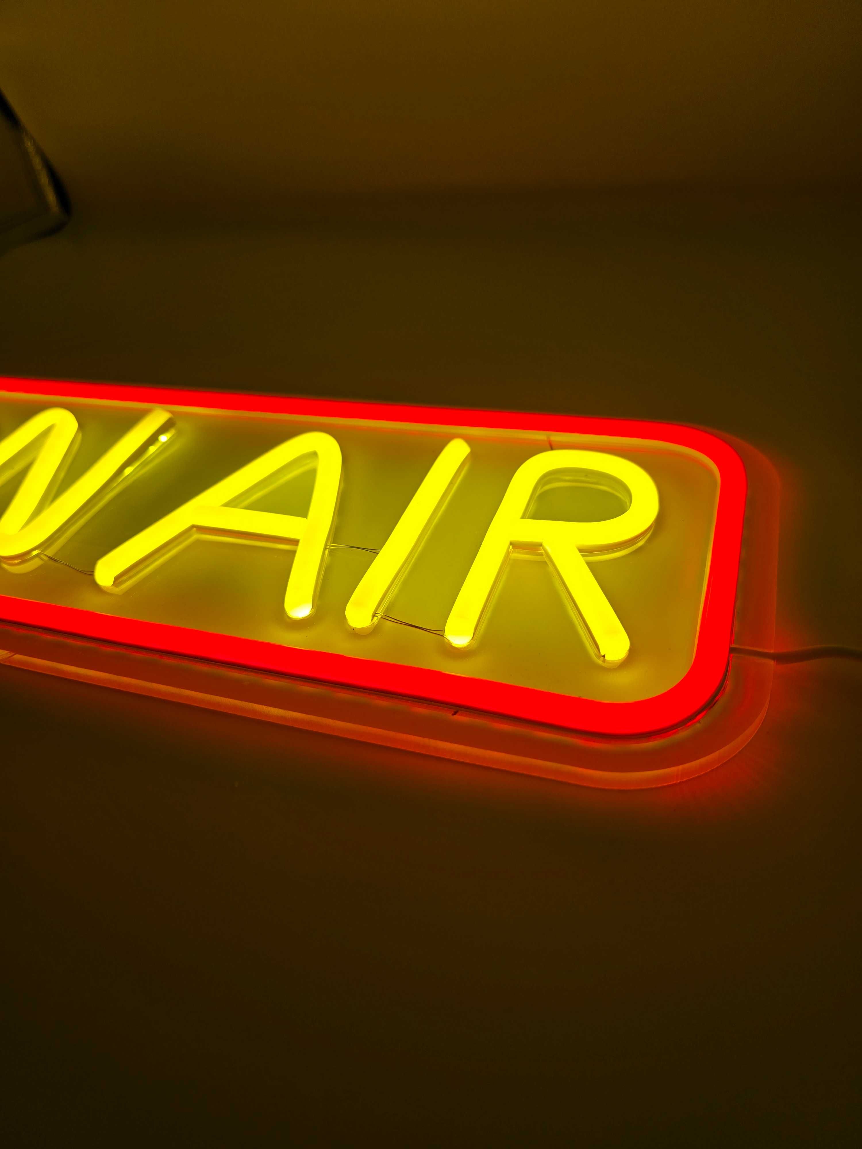 Neon LED, LED, neon, ON AIR, lampka nocna, gaming