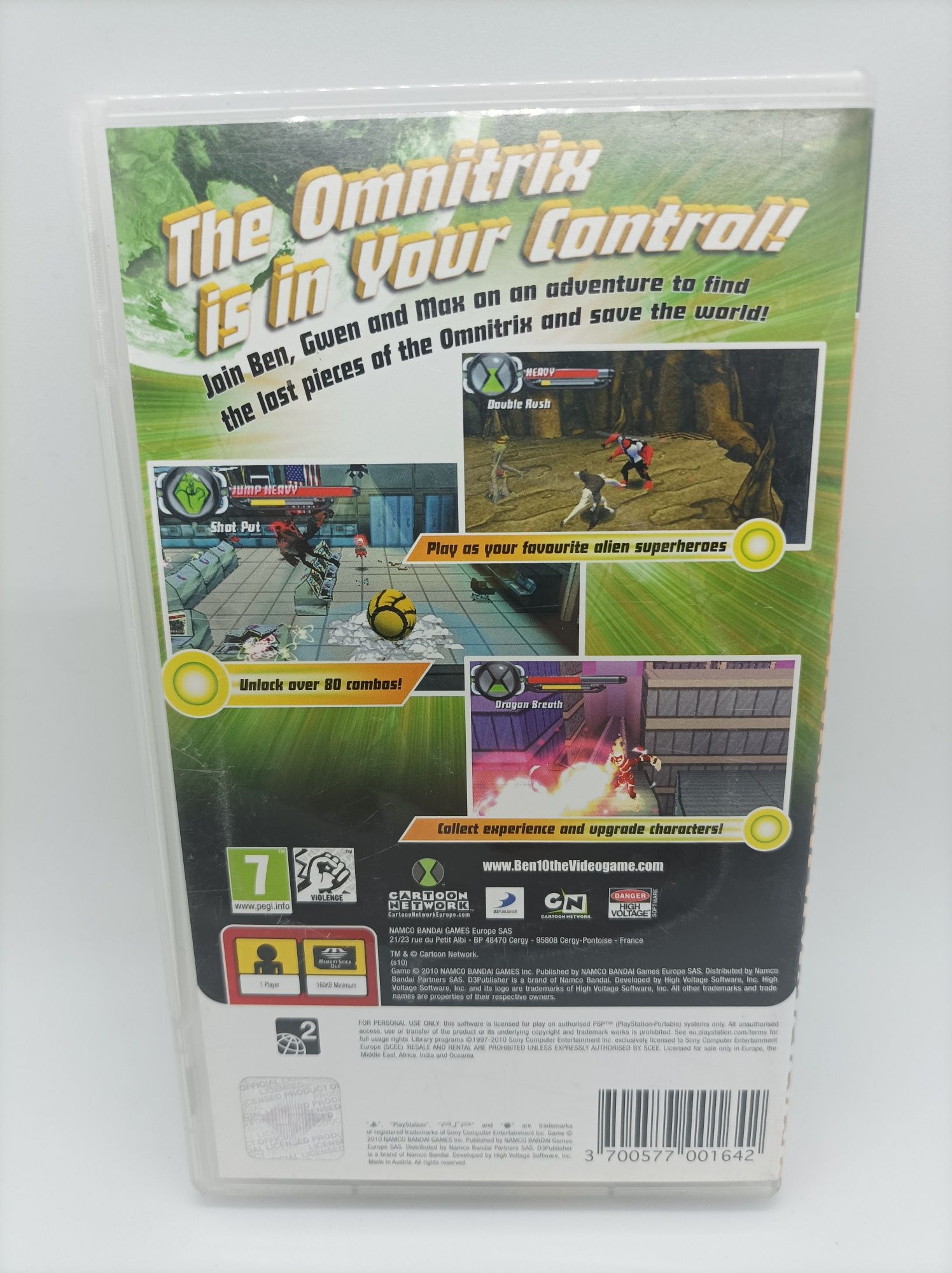 PSP BEN 10 PROTECTOR OF EARTH retro kolekcjonerka