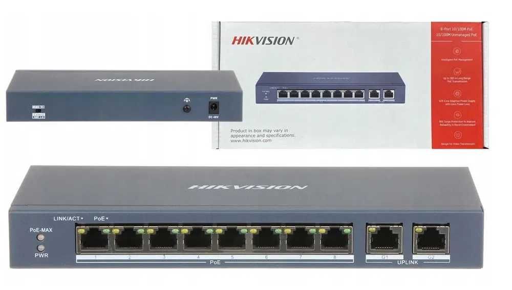 Switch Hikvision DS-3E0310P-E/M 10