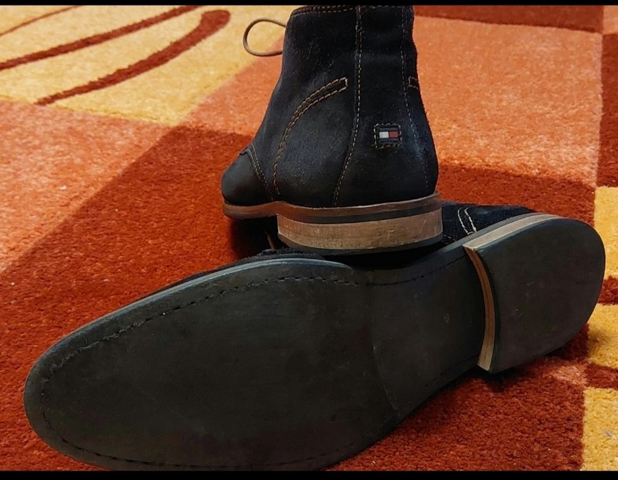 Buty męskie zamsz, skóra Tommy Hilfiger rozm. 45