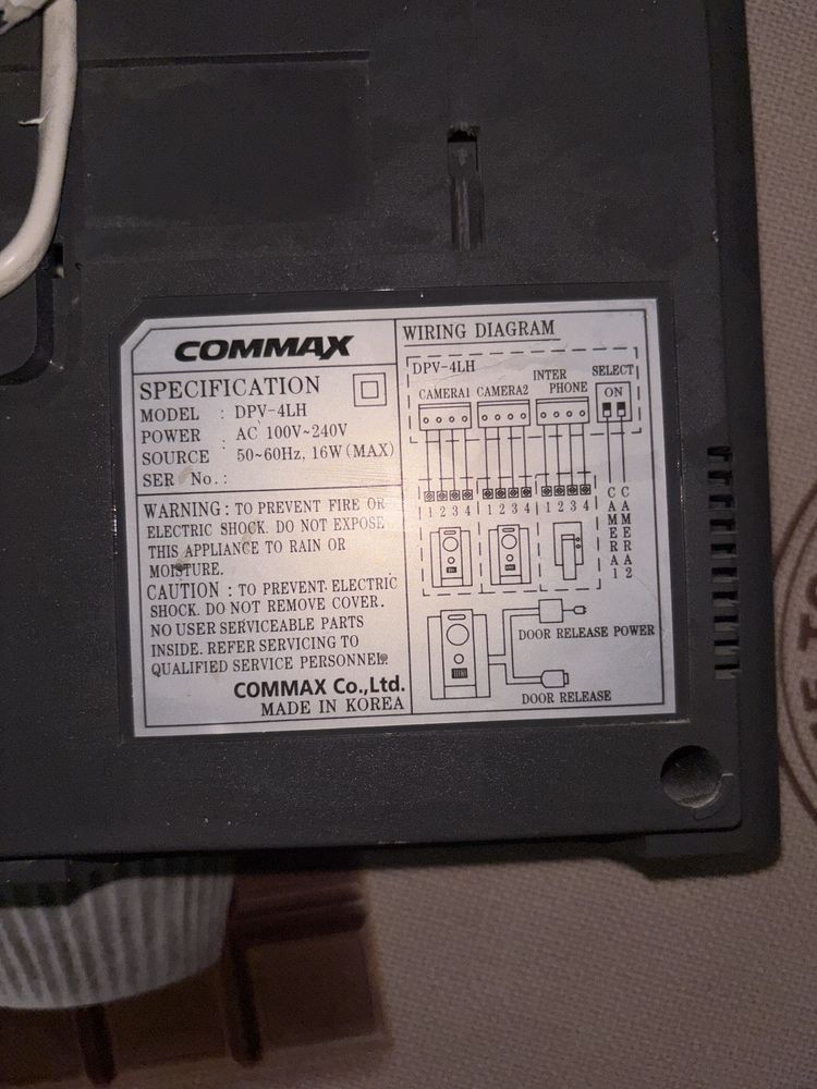 Домофон Commax DPV-4LH б/у