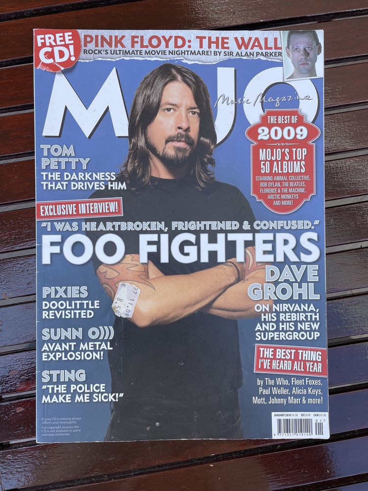 Revistas Mojo - Roger Waters, Patti Smith e Dave Grohl