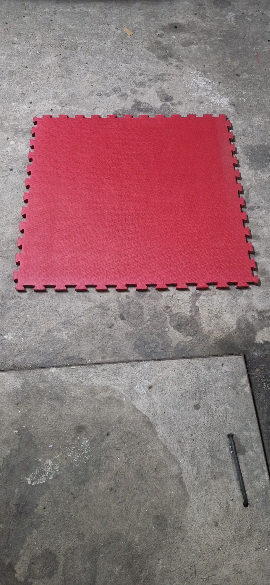 Tectake 6 quadrados de borracha - Tapetes de Fitness/para quarto de