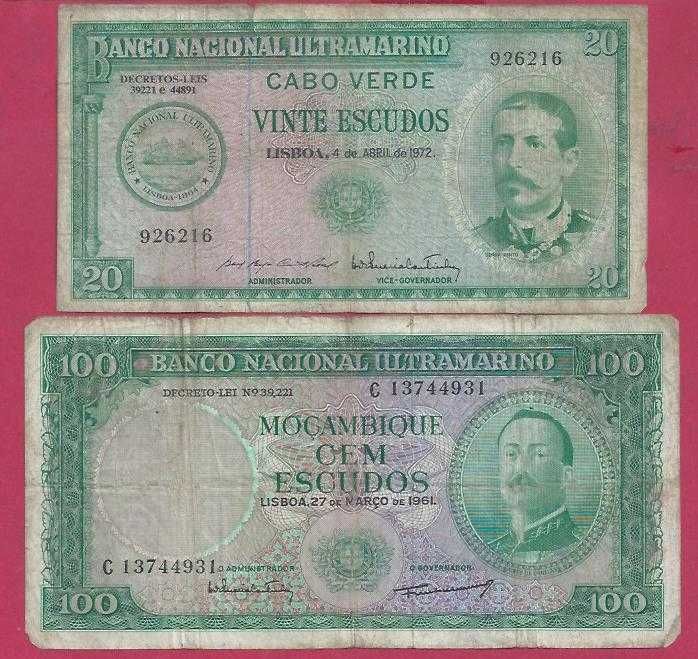 Notas de Ex-Colonia Moçambique e Cabo Verde