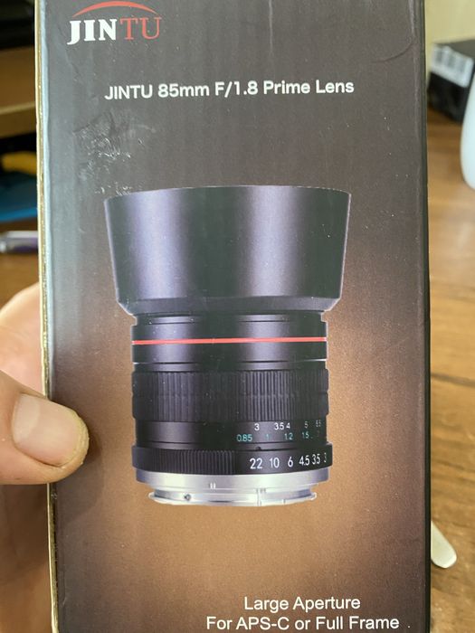 обєктив  JINTU 85mm F/1.8 Prime Lens нікон і соні