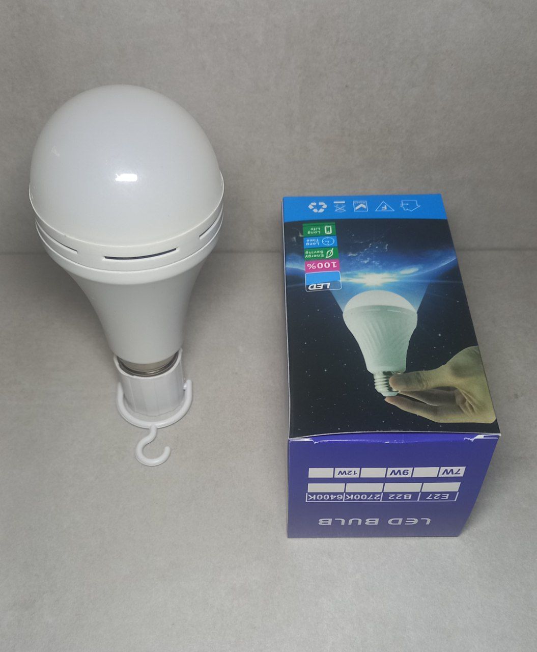 Лампа 220V с аккумулятором 18650 |Лампа светодиодная
