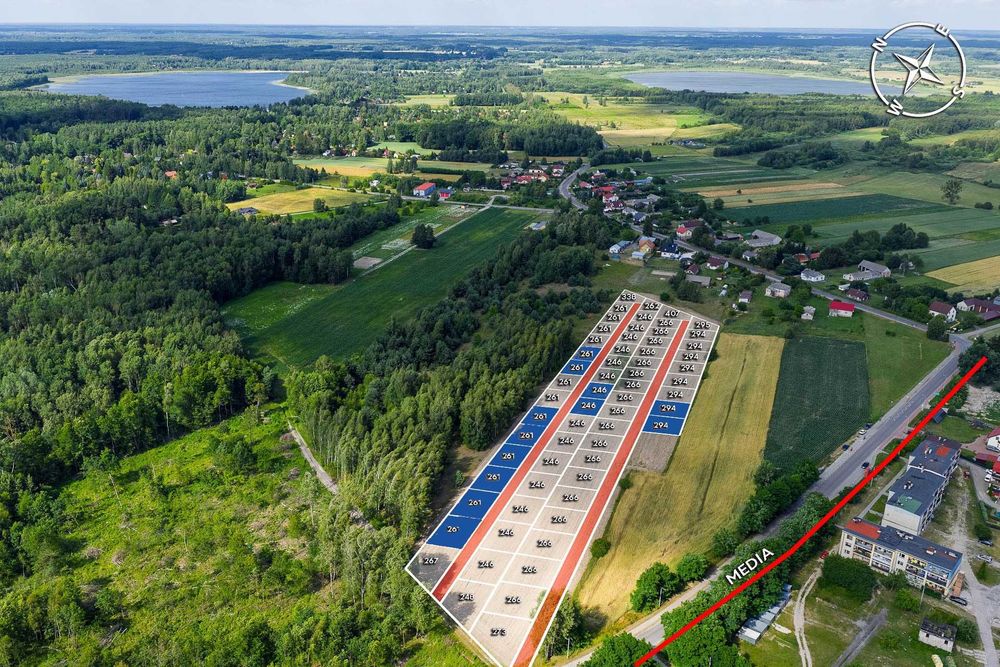 Działka jezioro Piaseczno