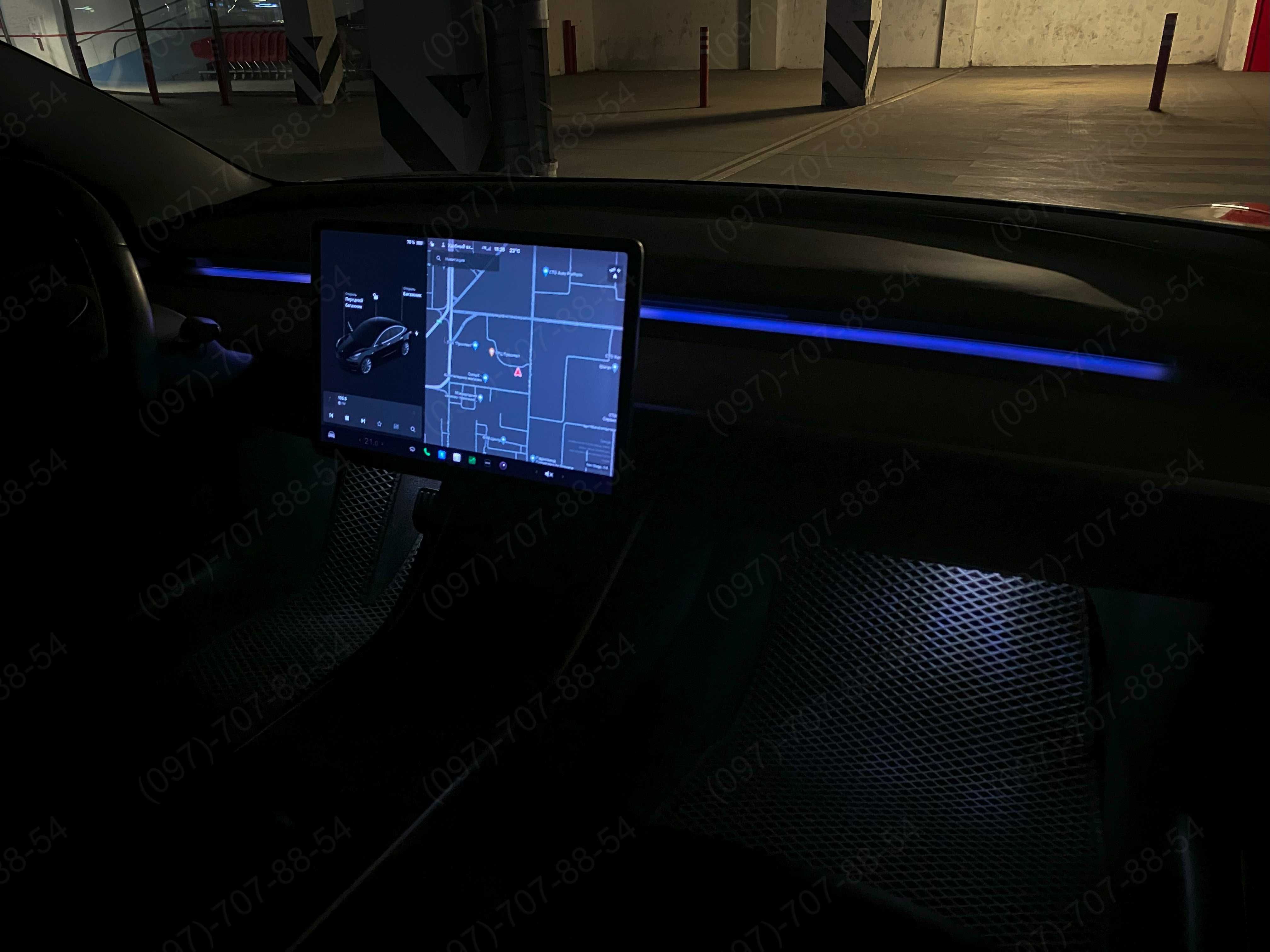 Штатна підсвітка салону Tesla Model 3, Model Y (комплект)