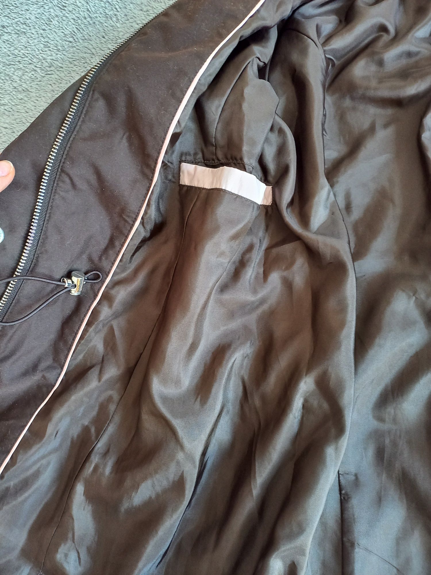 Lands'End czekoladowa parka S M