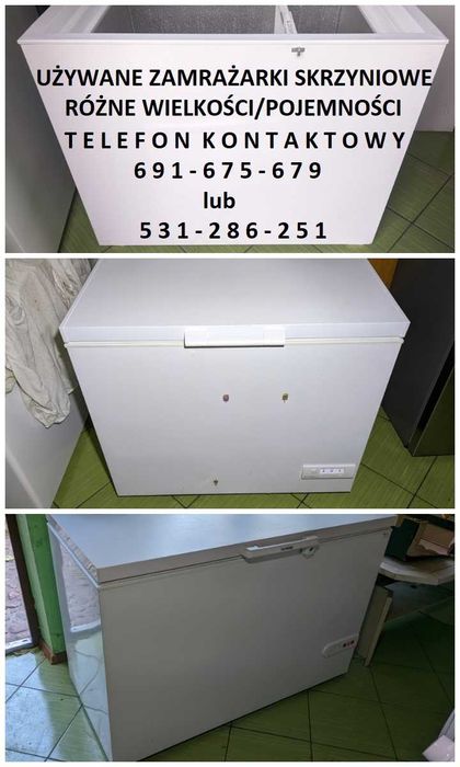 Używane zamrażarki skrzyniowe z gwarancją – możliwość dostawy