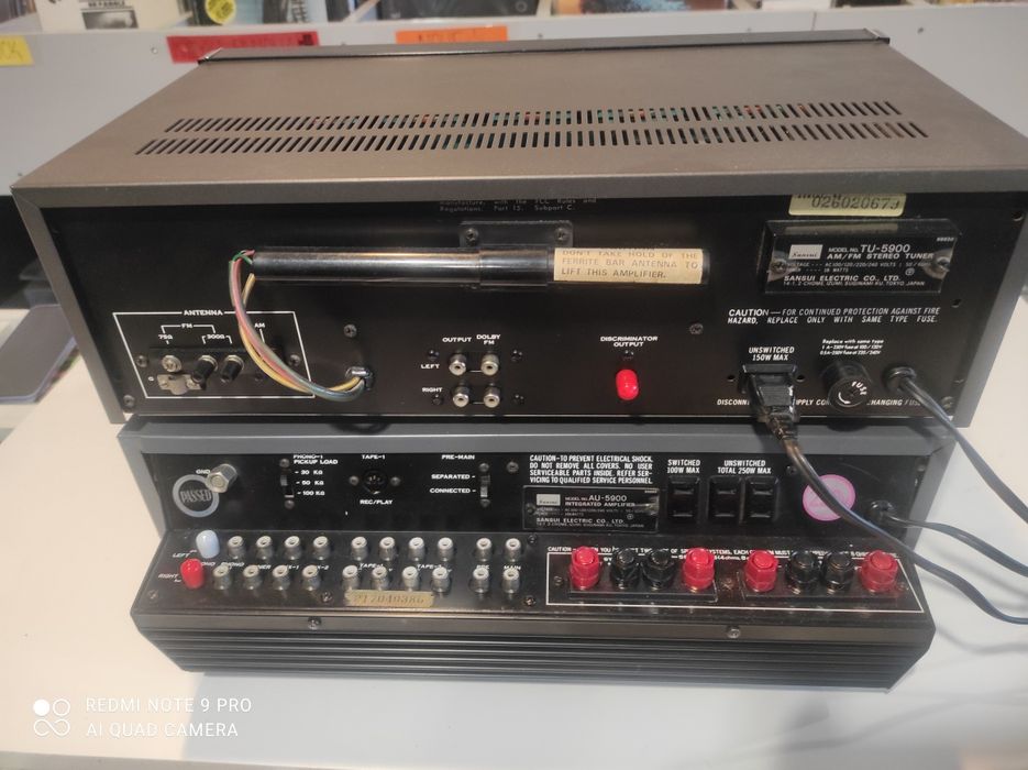 Sansui AU 5900 i TU 5900. Zestaw stereo Stan Igła Serwis . Gwarancja !