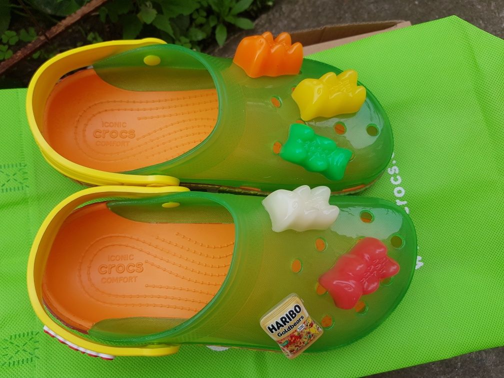 Crocs classic haribo крокси харібо прозорі оригінал