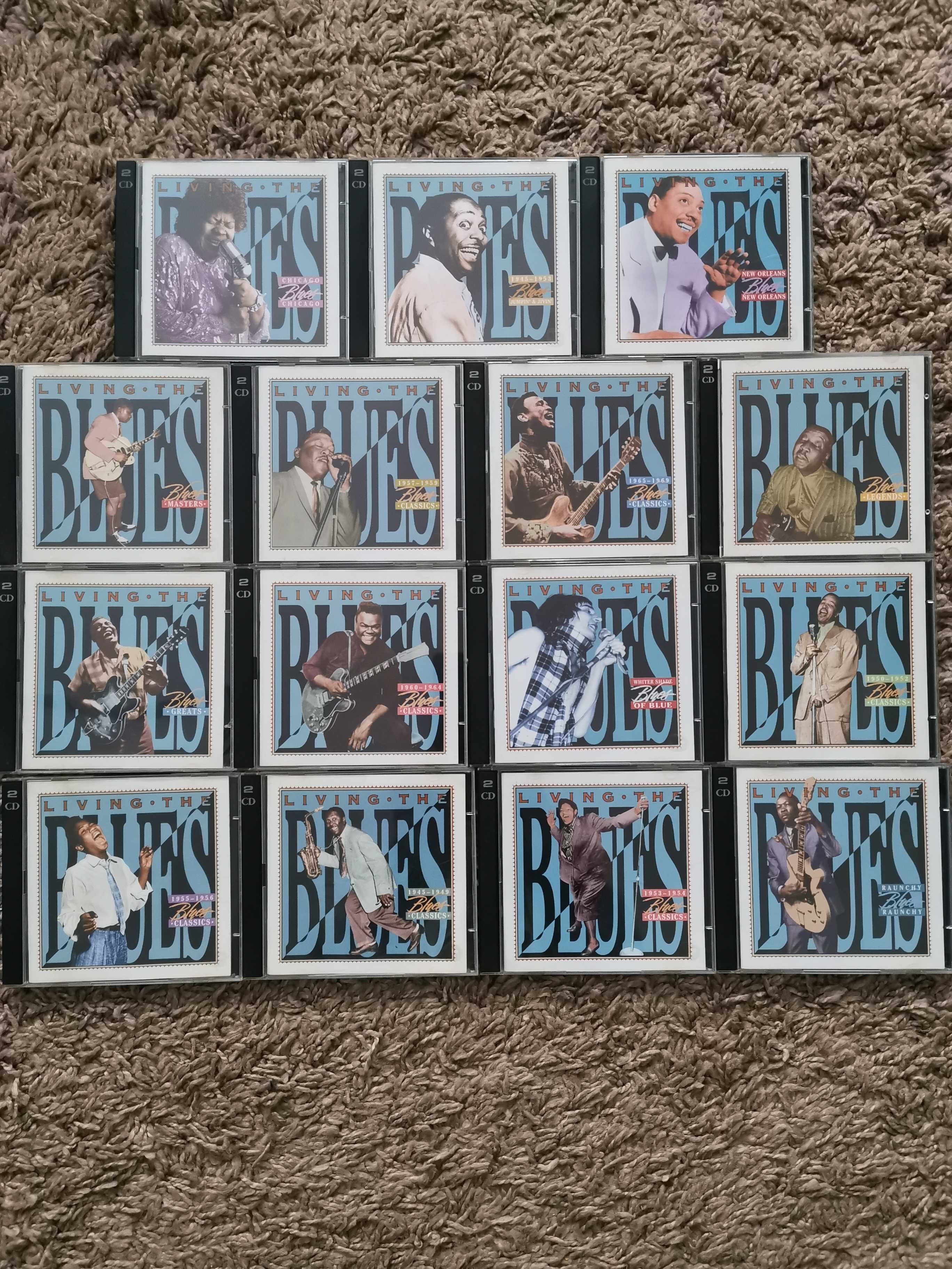 płyty CD kolekcja 15 szt LIVING THE BLUES unikat kolekcjonerski
