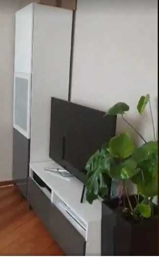 ława pod TV Ikea Besta z szufladami biały ciemnoszary SZKŁO nablatow