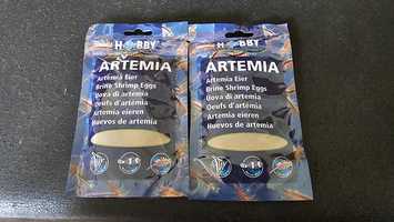 2 Pacotes de Ovos Artemia salina hobby aquariofilia alevins náuplios