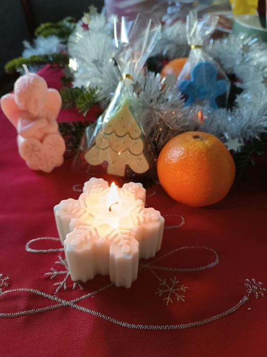 Świeczki świąteczne sojowe.