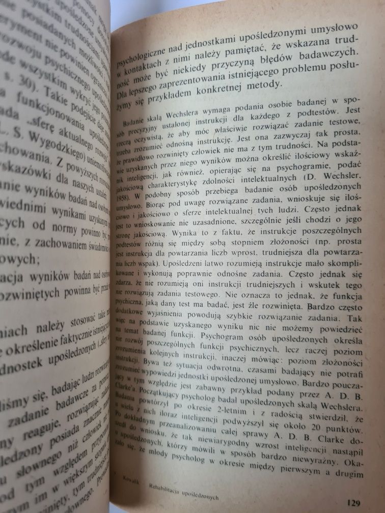 Rehabilitacja upośledzonych umysłowo - Stanisław Kowalik. Książka